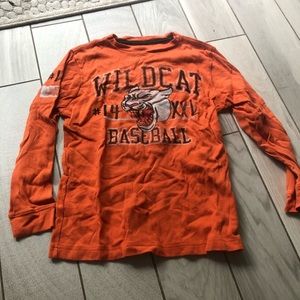 old navy boys long sleeve shirt medium orange